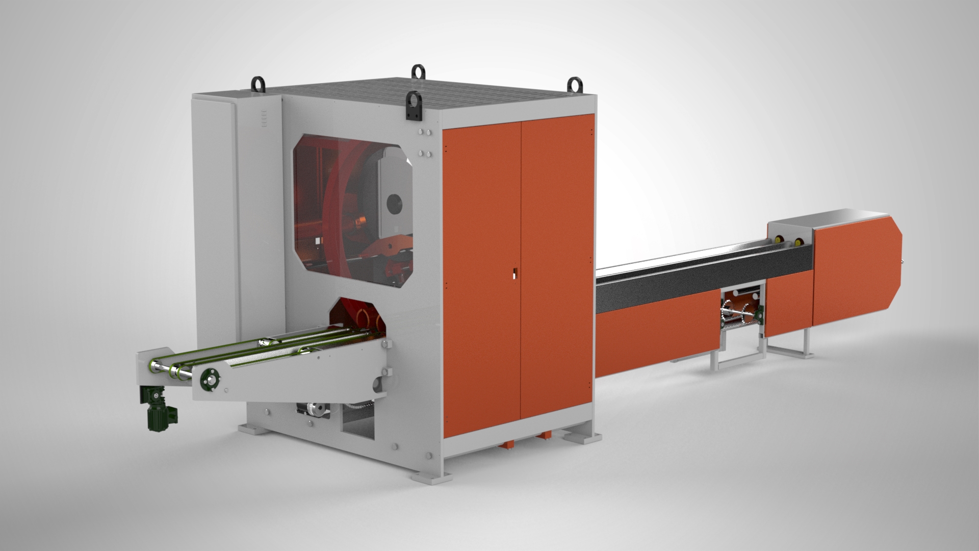 Log Saw Cutting Machine